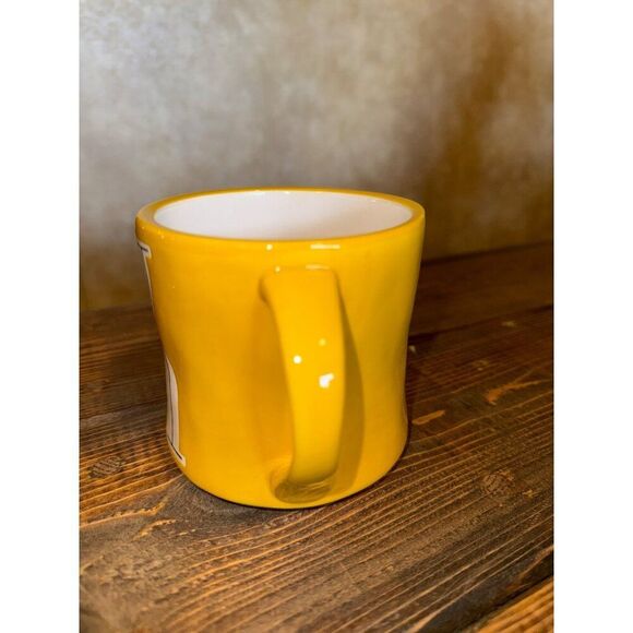 Anthropologie Monogram Letter "K" Hand Painted Yellow Ceramic Coffee/Tea - Picture 6 of 9